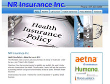 Tablet Screenshot of nrinsurance.org